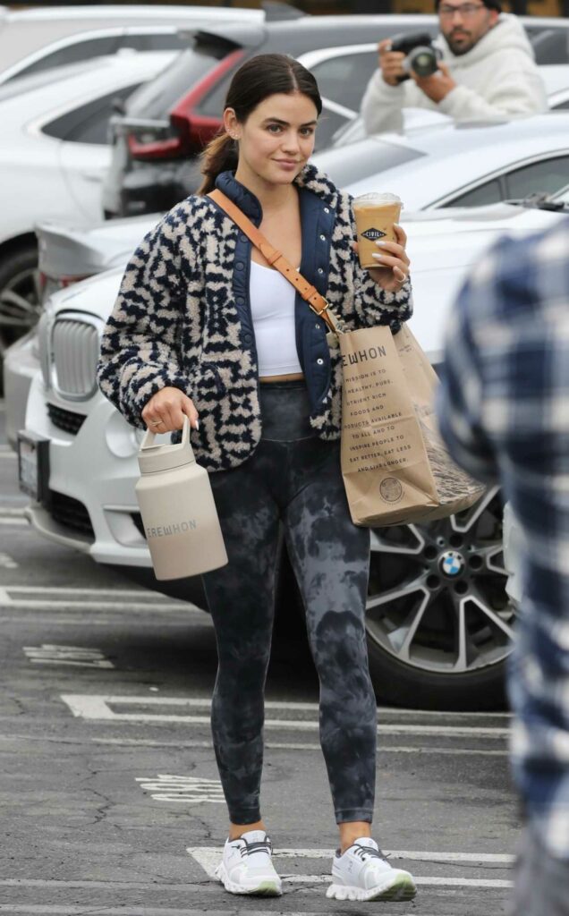 Lucy Hale in a White Sneakers