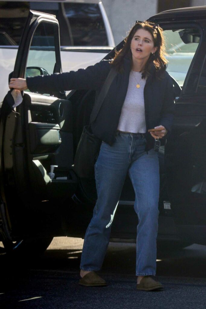 Katherine Schwarzenegger in a Black Jacket