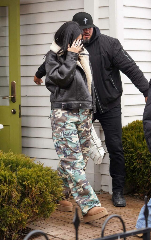 Kylie Jenner in a Camo Pants