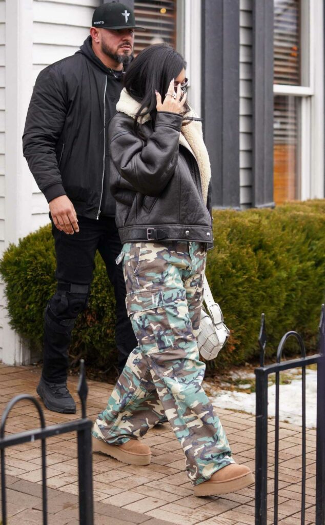 Kylie Jenner in a Camo Pants