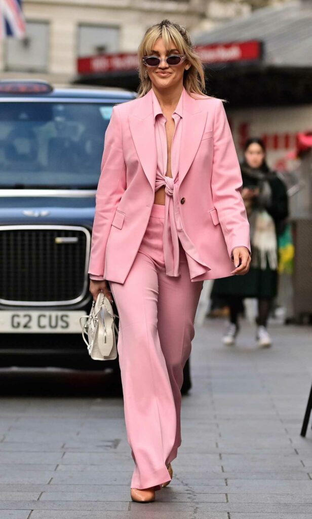 Ashley Roberts in a Pink Pantsuit