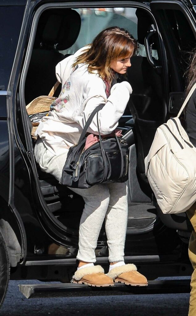 Emma Watson in a White Sweatshirt