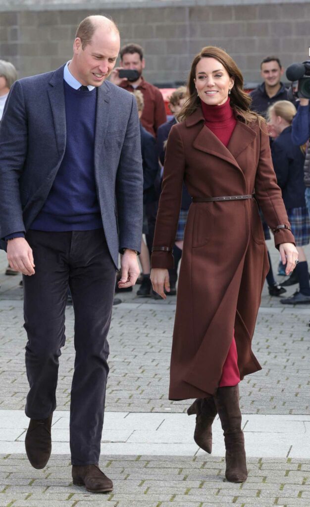 Kate Middleton in a Brown Coat