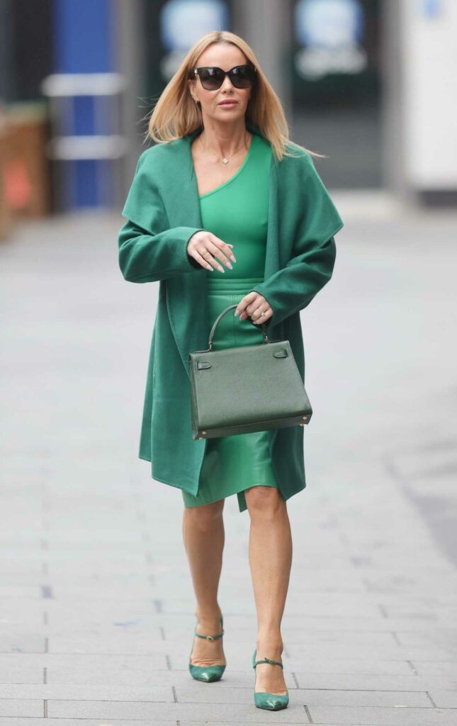 Amanda Holden in a Green Outfit