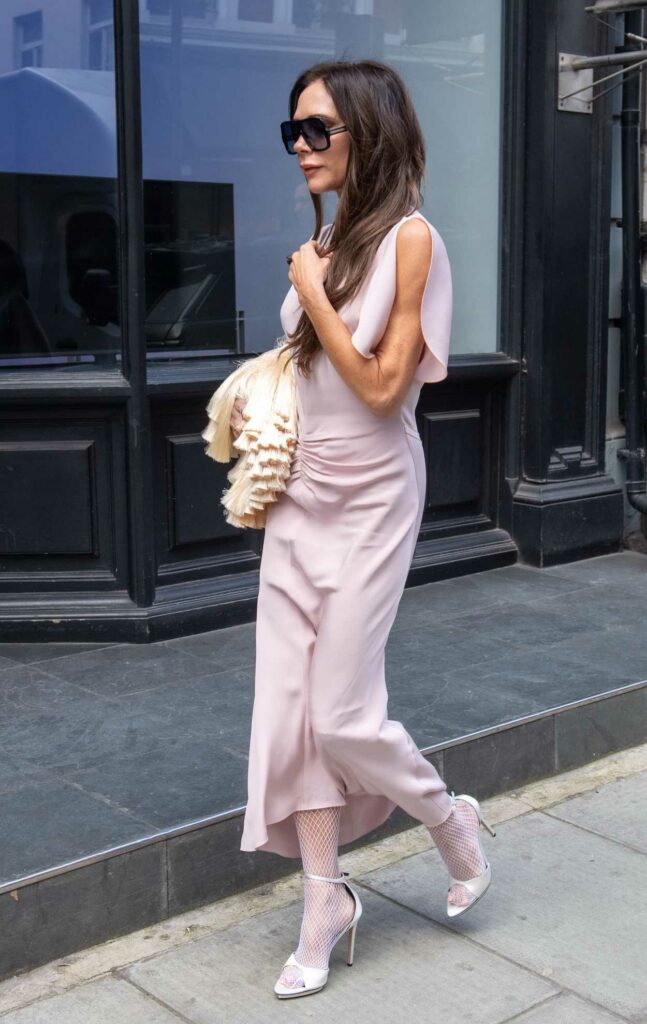 Victoria Beckham in a Pink Dress