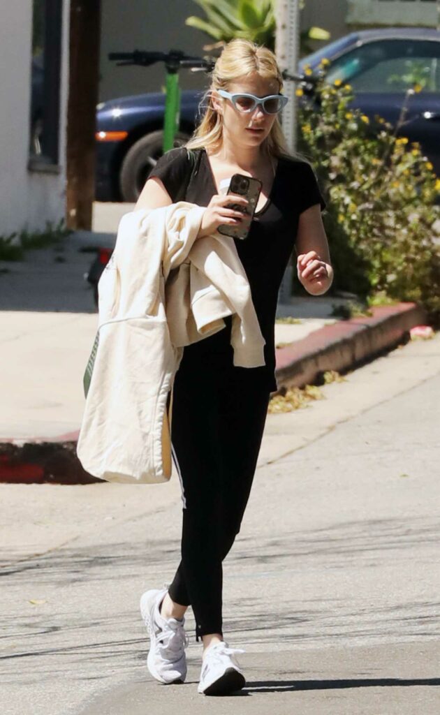 Emma Roberts in a White Sneakers