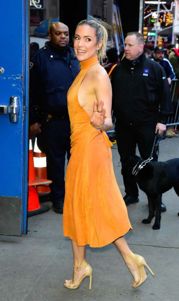 Kristin Cavallari in an Orange Dress