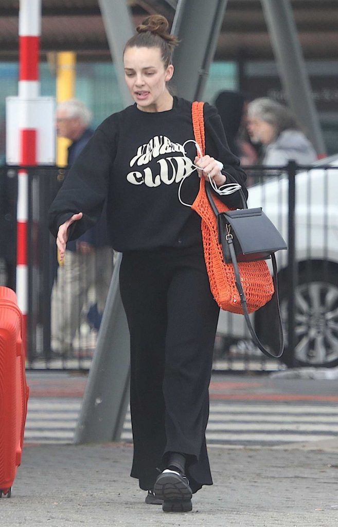 Abbie Chatfield in a Black Sweatshirt
