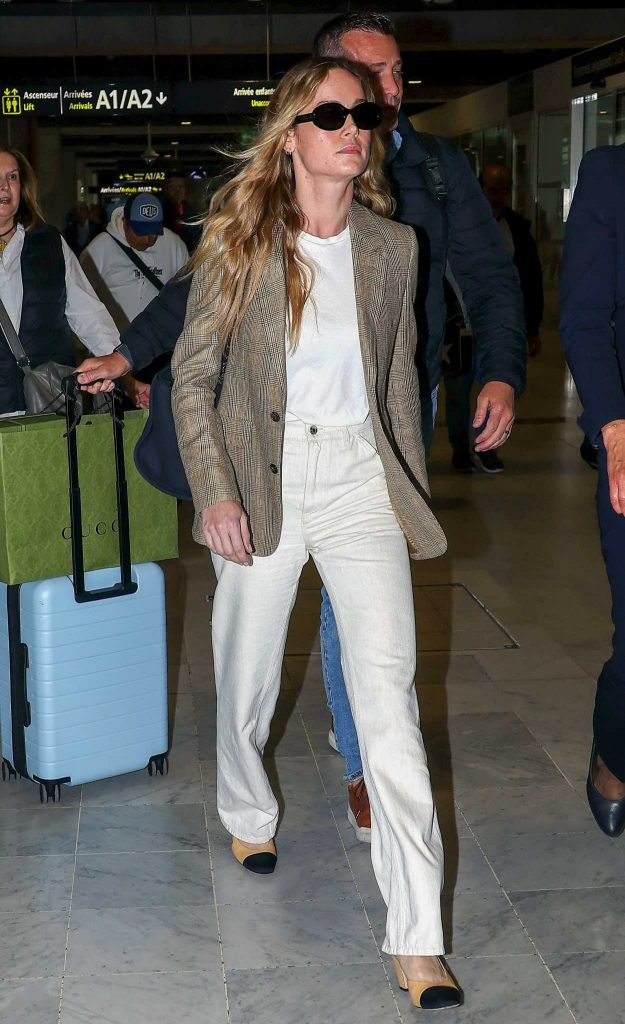 Brie Larson in a White Pants