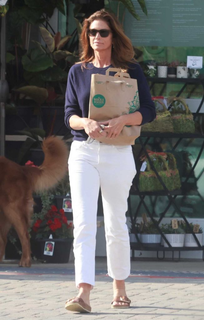 Cindy Crawford in a White Pants