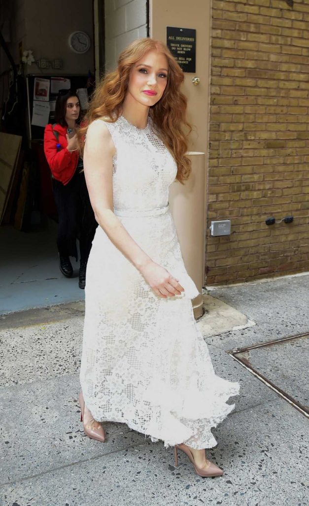 Jessica Chastain in a White Dress