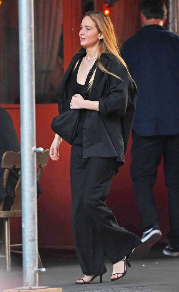 Jennifer Lawrence in a Black Outfit