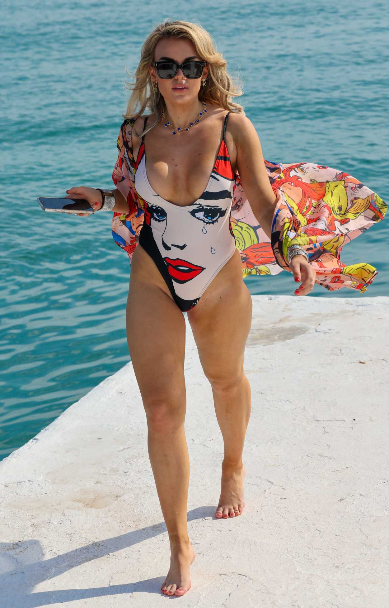 Tallia Storm In A Swimsuit At The Martinez Hotel Beach In Cannes 05212023