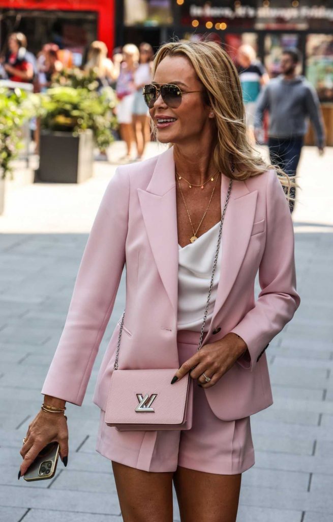 Amanda Holden in a Pink Blazer