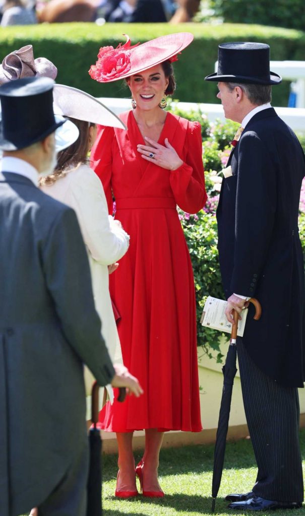 Kate Middleton in a Red Dress