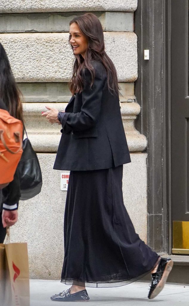 Katie Holmes in a Black Blazer
