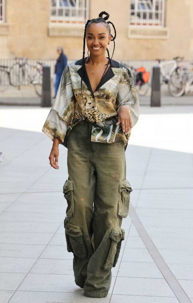 Leigh-Anne Pinnock in an Olive Pants
