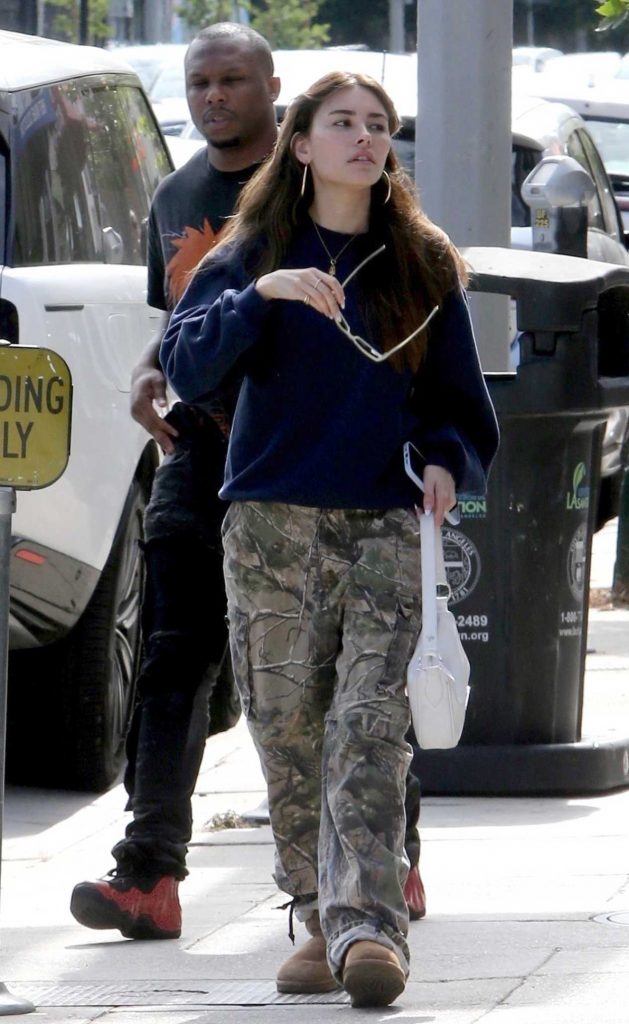 Madison Beer in a Camo Pants