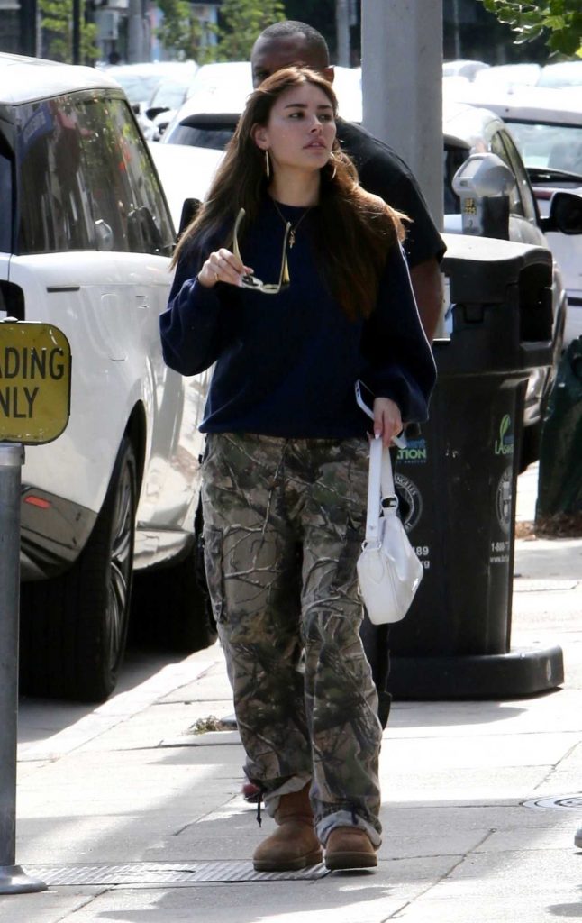 Madison Beer in a Camo Pants