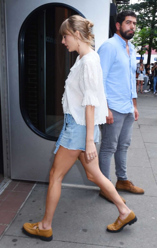 Taylor Swift in a White Blouse