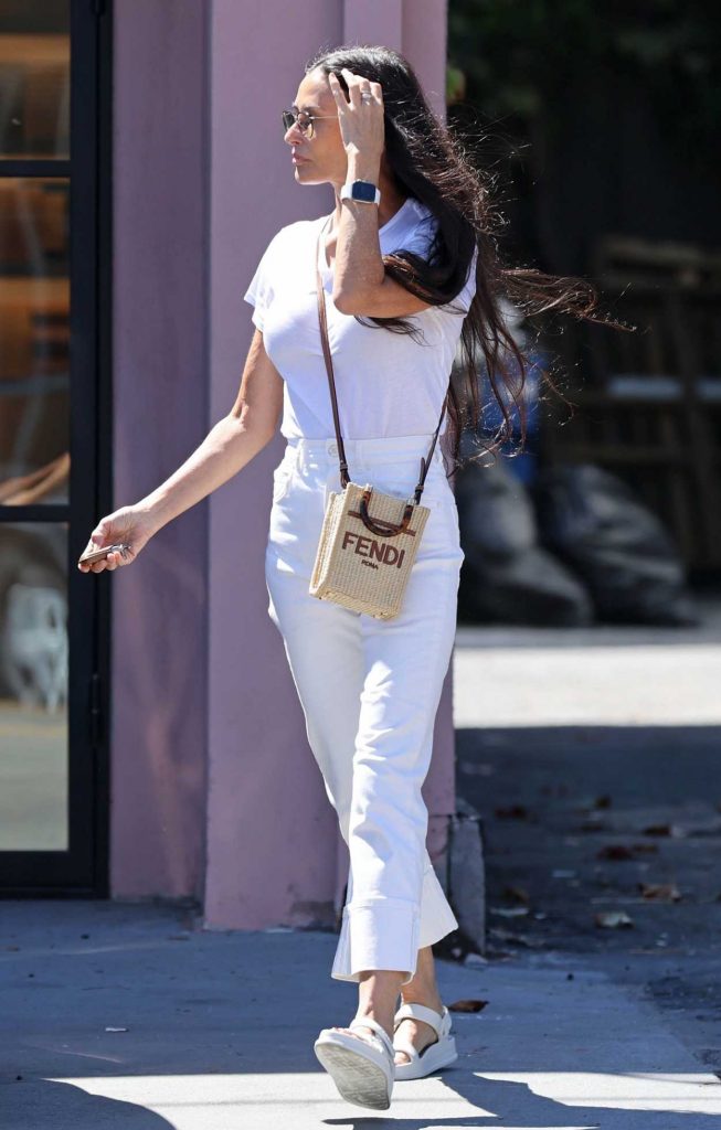 Demi Moore in a White Tee