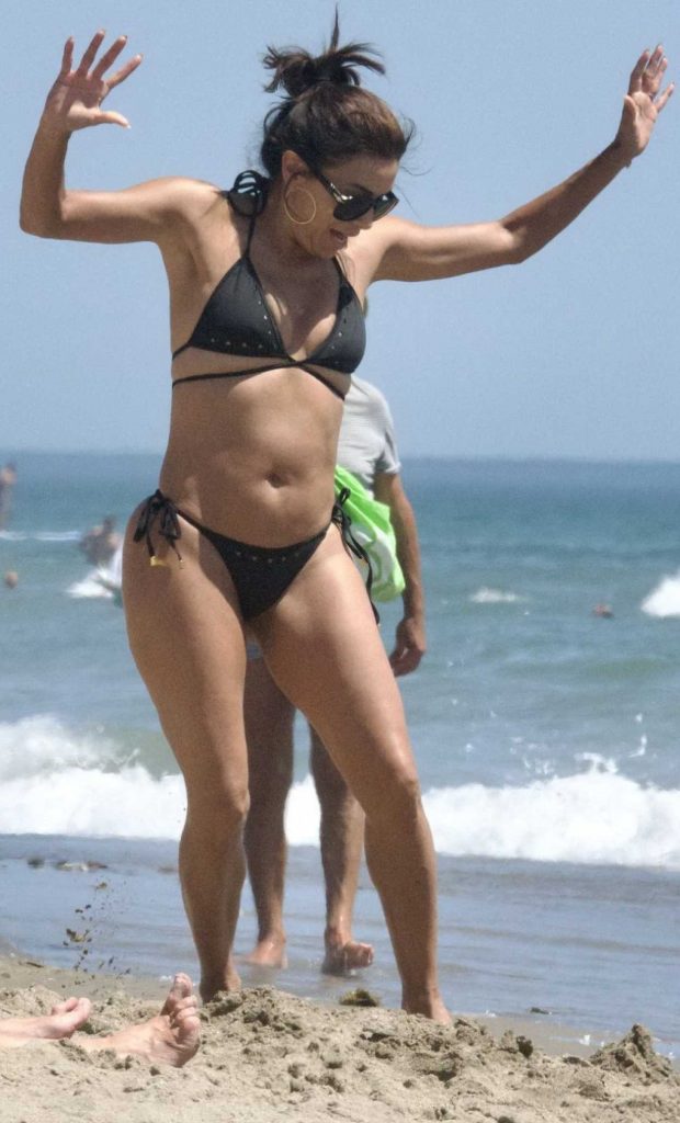 Eva Longoria in a a Black Bikini