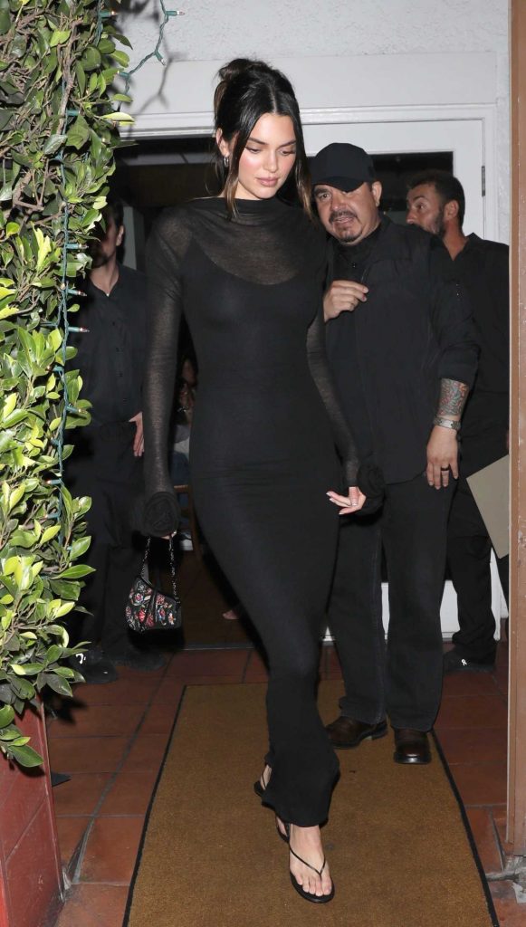 Kendall Jenner in a Black Dress