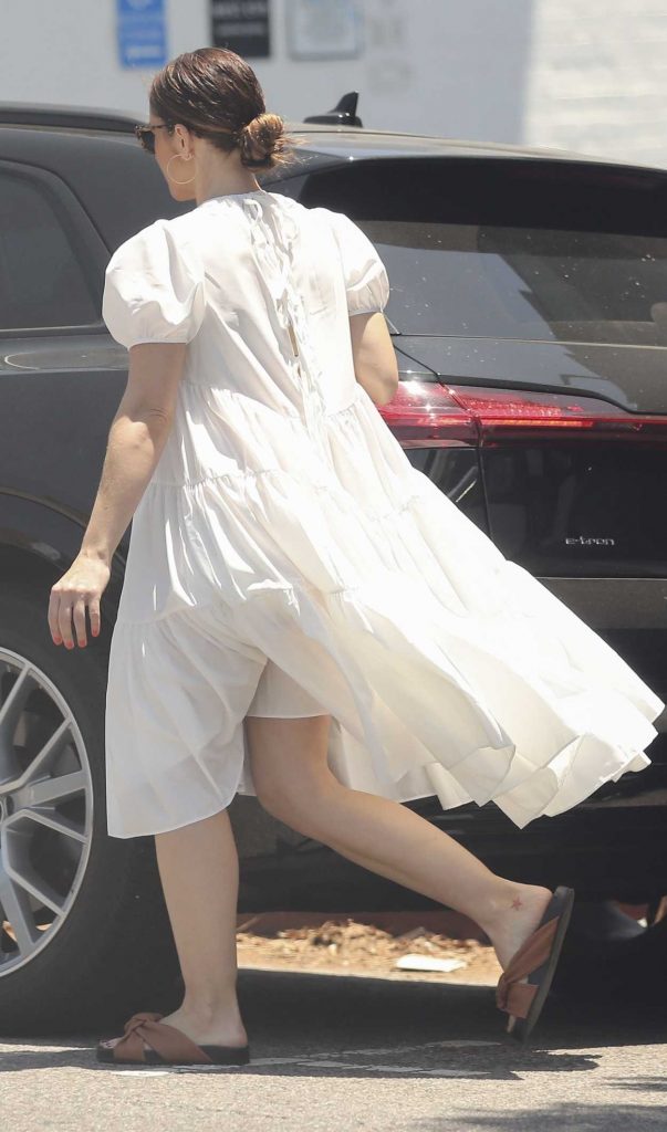Minka Kelly in a White Dress