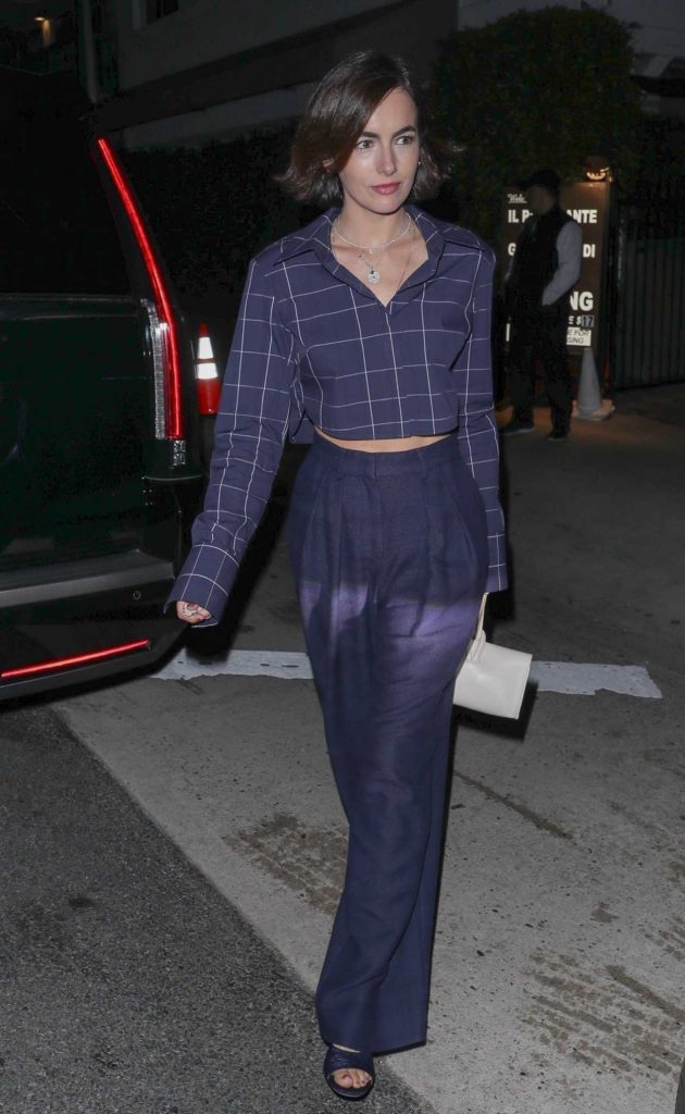 Camilla Belle in a Blue Pants