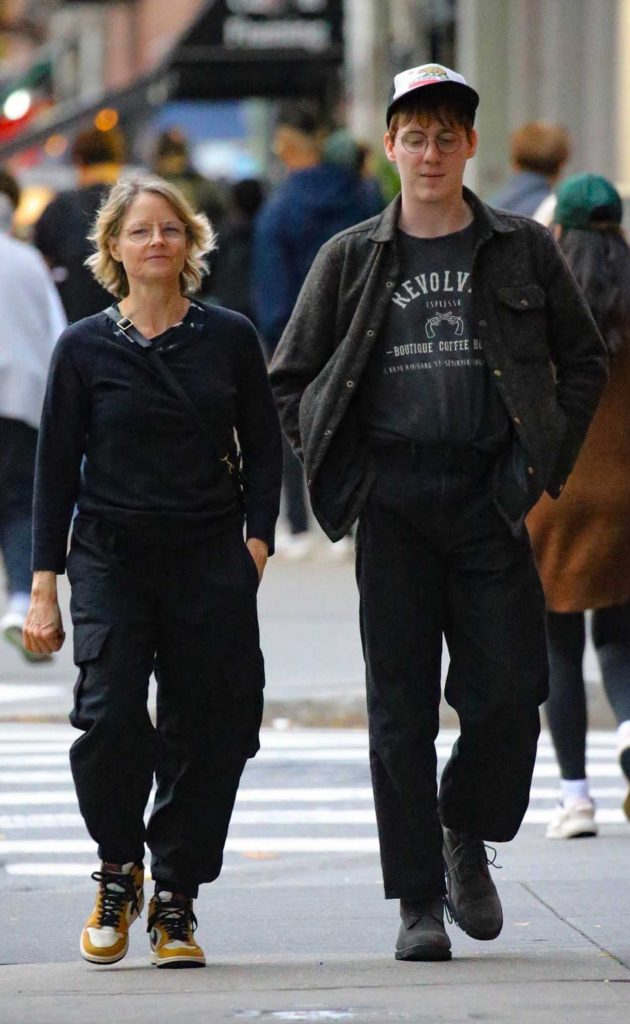 Jodie Foster in a Yellow Nike Sneakers