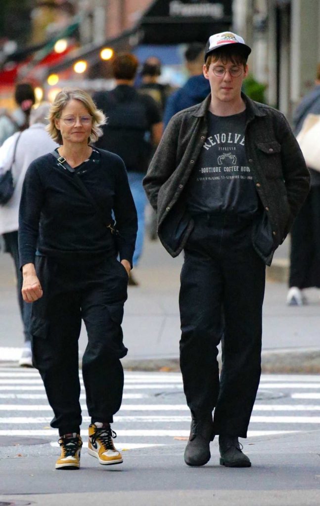 Jodie Foster in a Yellow Nike Sneakers