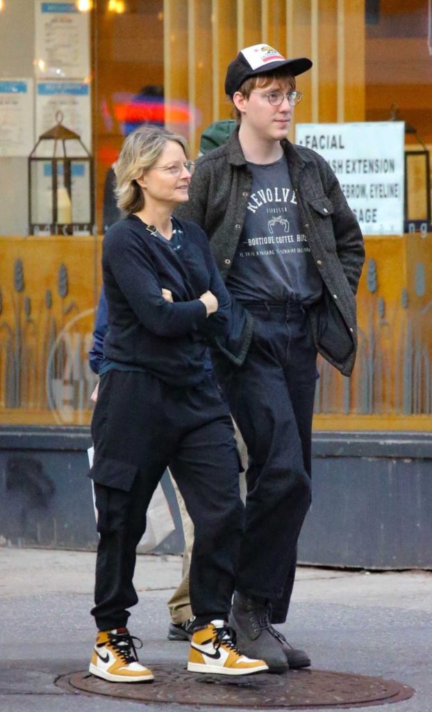 Jodie Foster in a Yellow Nike Sneakers