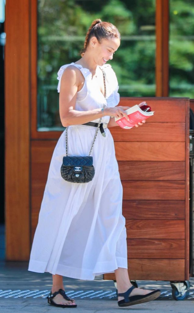 Paula Patton in a White Dress