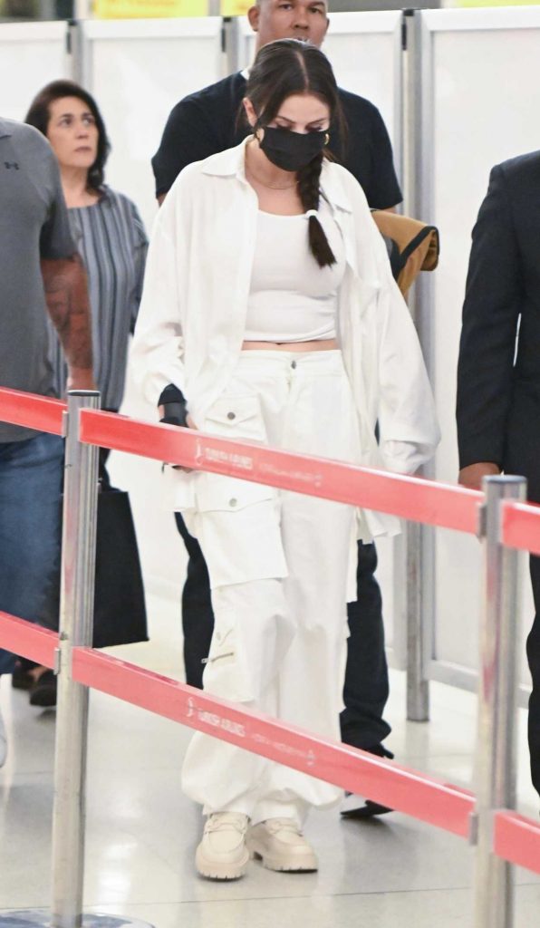 Selena Gomez in a White Outfit