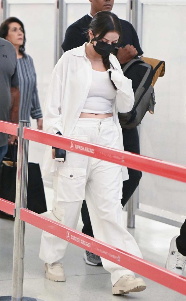 Selena Gomez in a White Outfit
