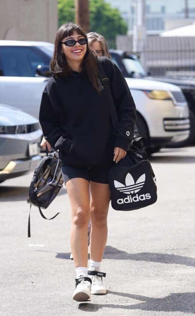 Xochitl Gomez in a Black Hoodie