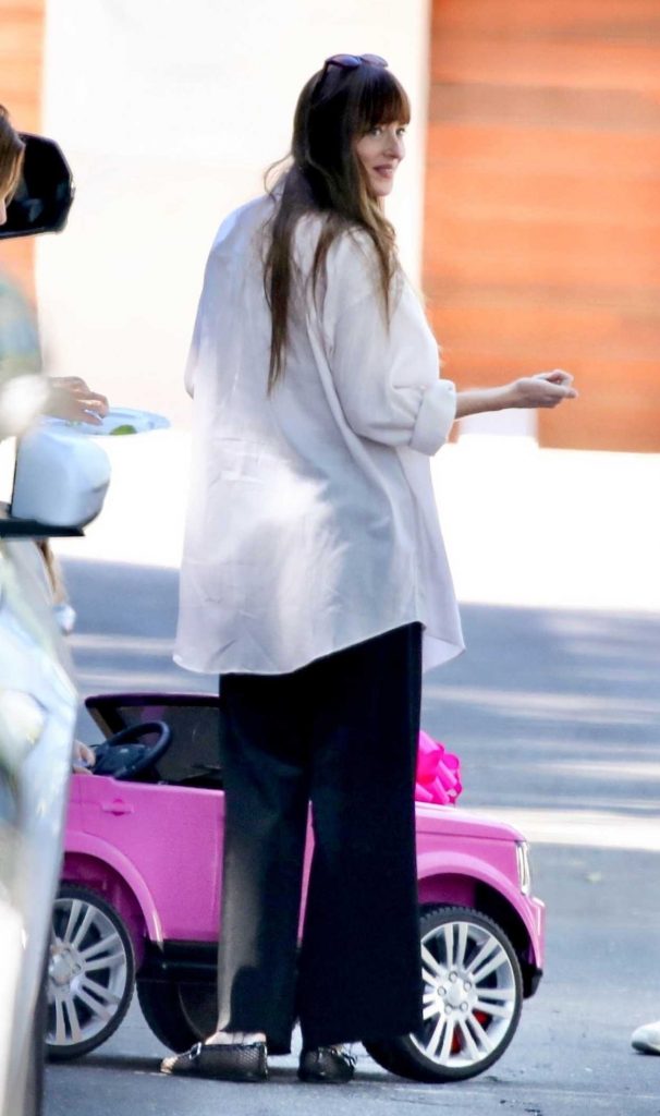 Dakota Johnson in a White Shirt