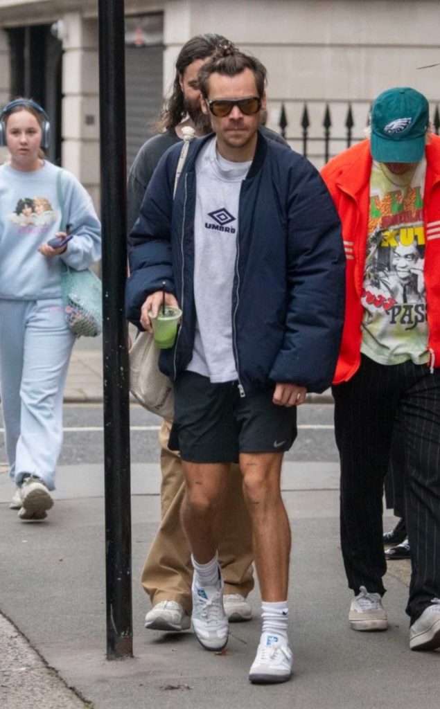 Harry Styles in a Blue Jacket