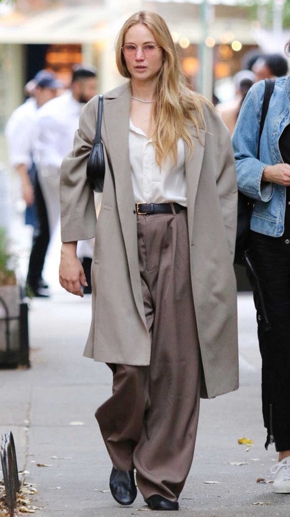 Jennifer Lawrence in a Brown Pants