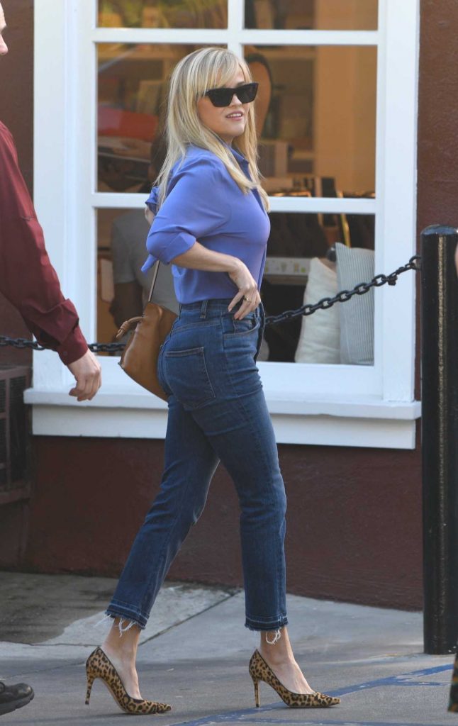 Reese Witherspoon in a Purple Shirt