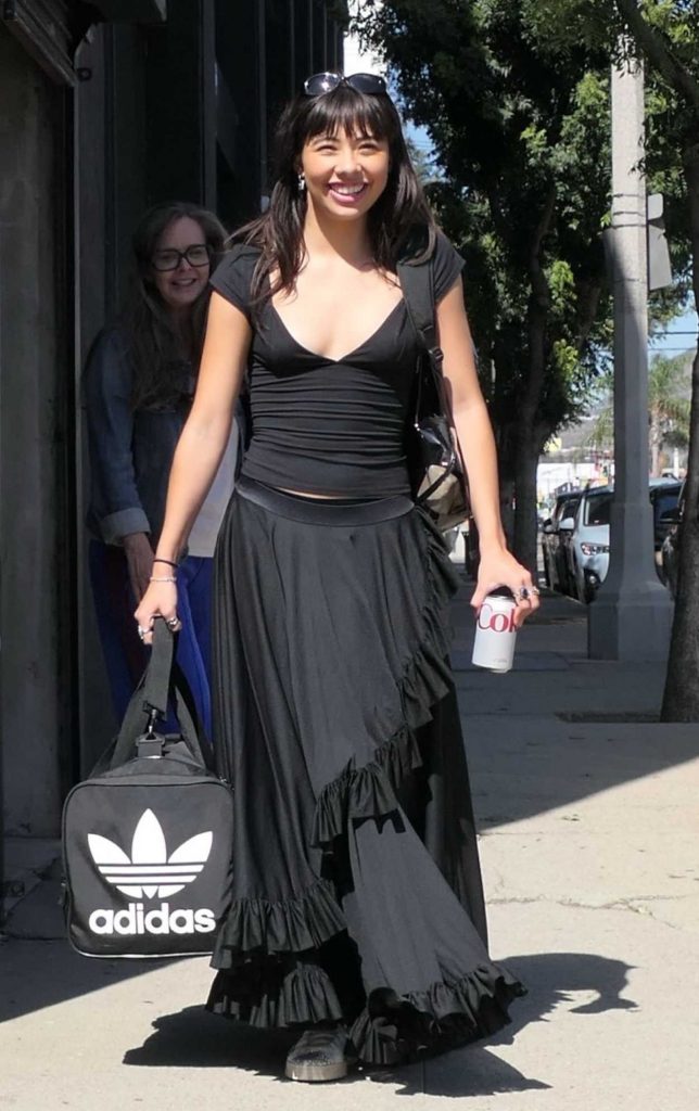 Xochitl Gomez in a Black Outfit