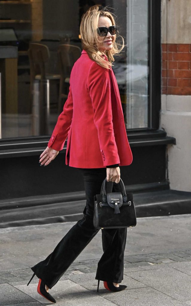 Amanda Holden in a Red Blazer
