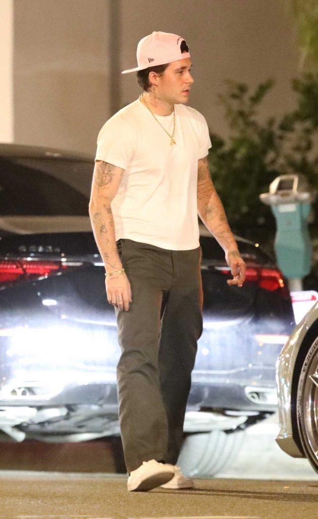 Brooklyn Beckham in a White Tee