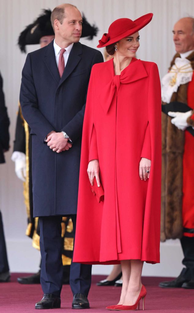 Kate Middleton in a Red Ensemble