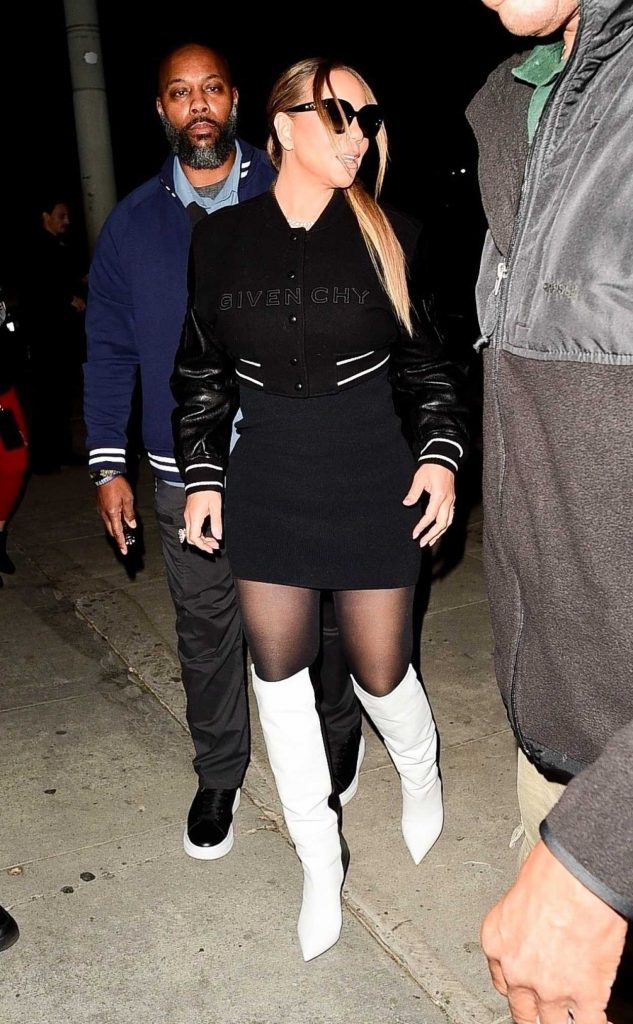 Mariah Carey in a Black Skirt