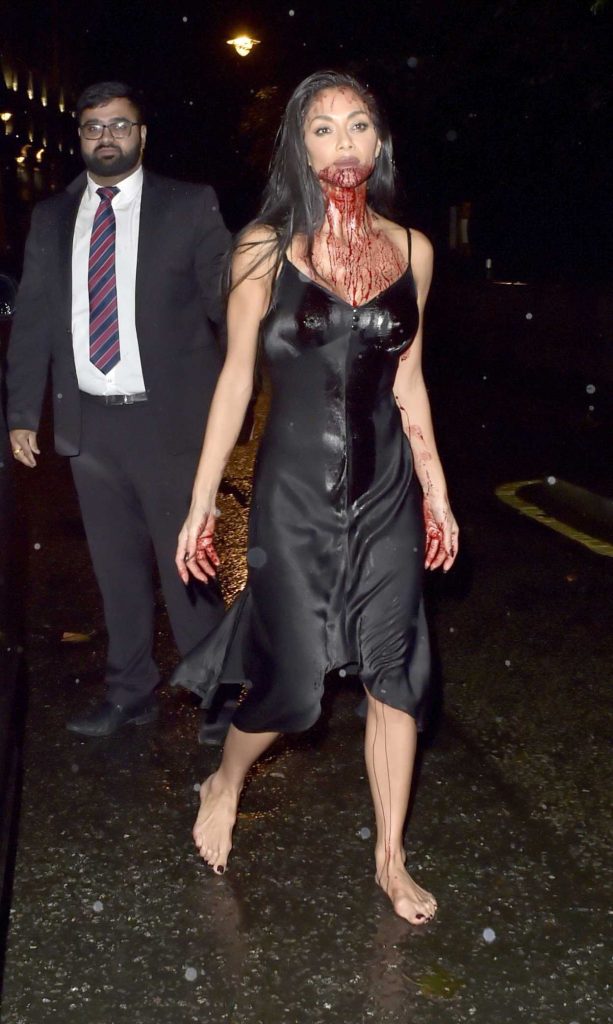 Nicole Scherzinger in a Black Dress