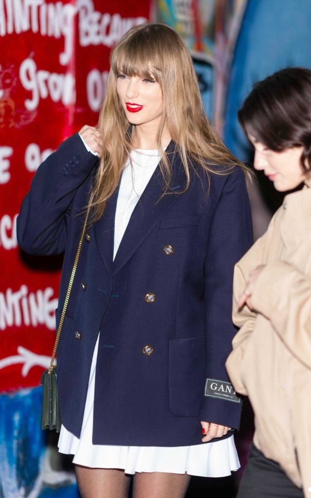 Taylor Swift in a Blue Blazer