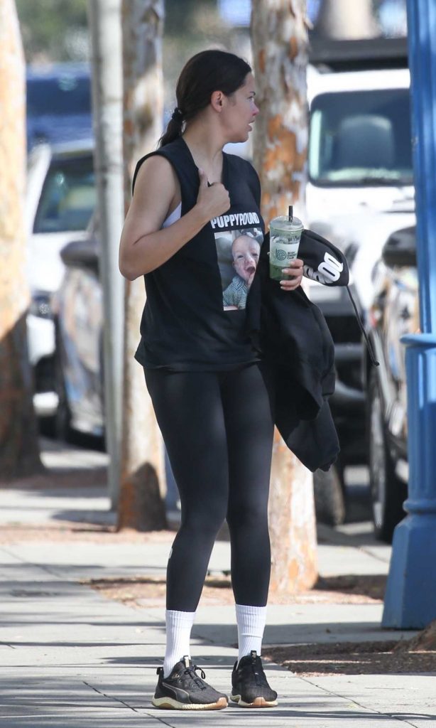Adriana Lima in a Black Sneakers