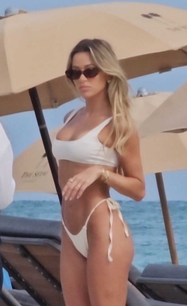 Cindy Prado in a White Bikini