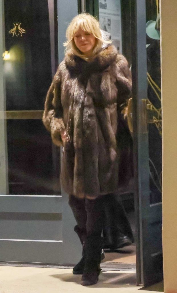 Goldie Hawn in a Fur Coat